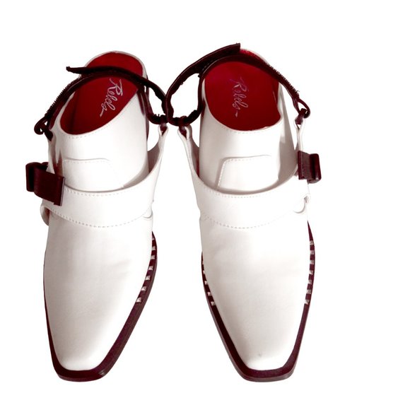 Black and White Mules, Size 9 Clogs, Slingback Heels, Women's Shoes - Picture 1 of 14